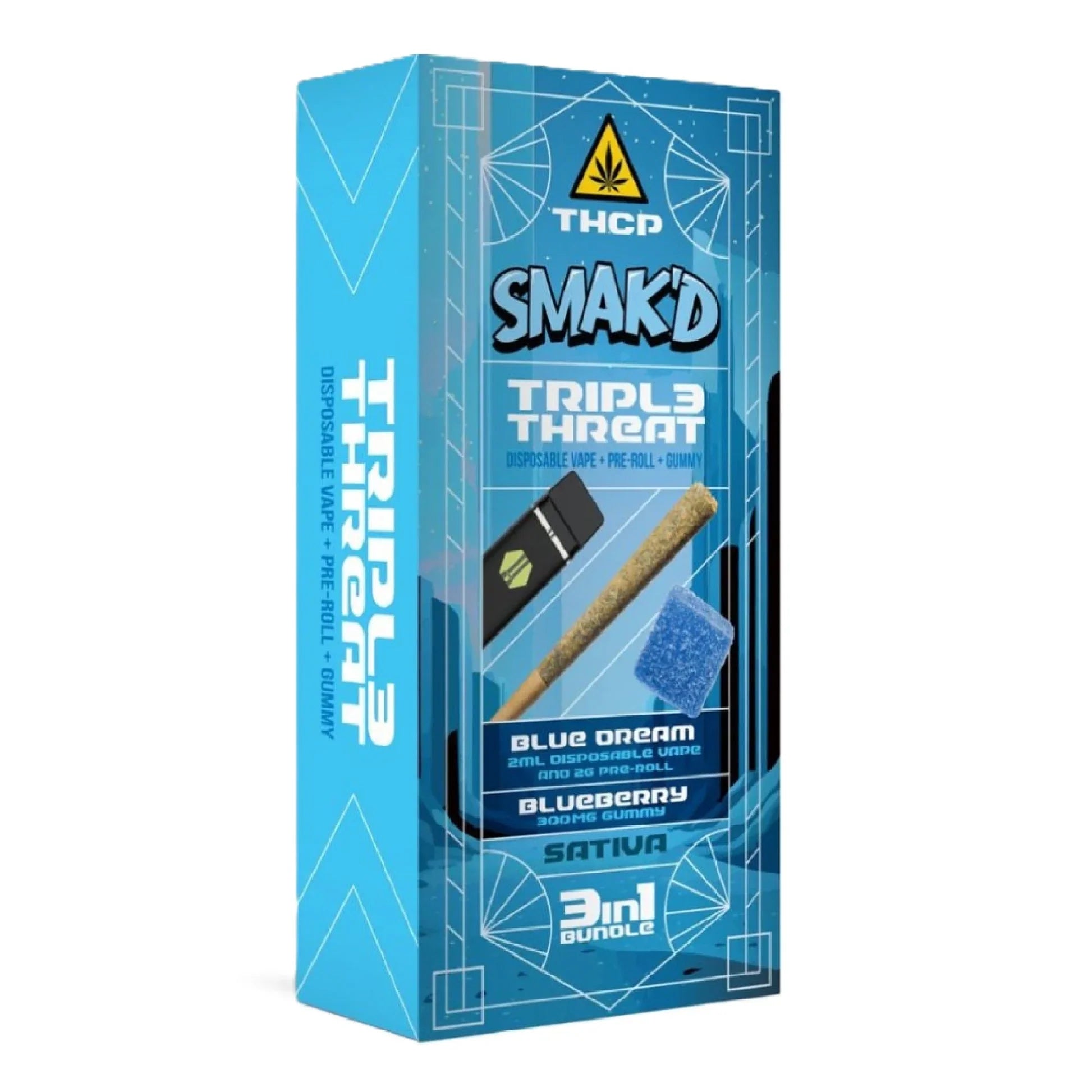 Smak'd Triple Threat - Disposable Pre Roll & Gummy Kit - Dummy Vapes